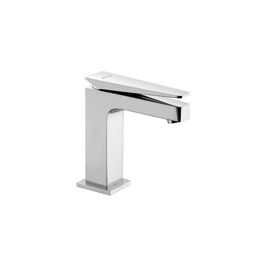 Single-lever basin mixer without pop-up waste
