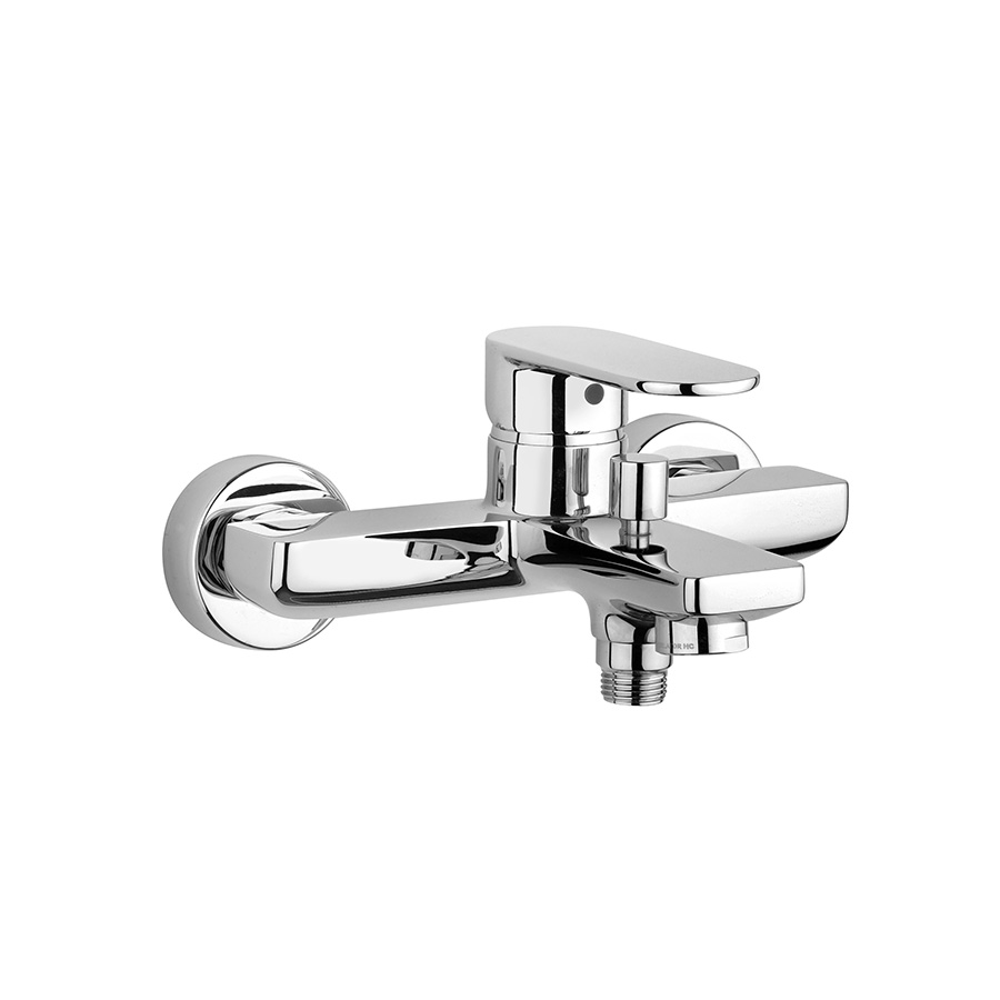 Single lever bath-shower mixer without shower kit
