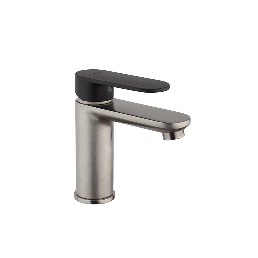 Single-lever basin mixer without pop-up waste
