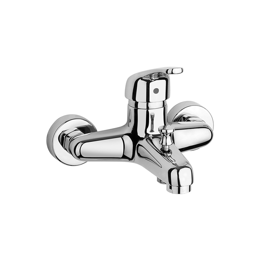 Single lever bath-shower mixer without shower kit
