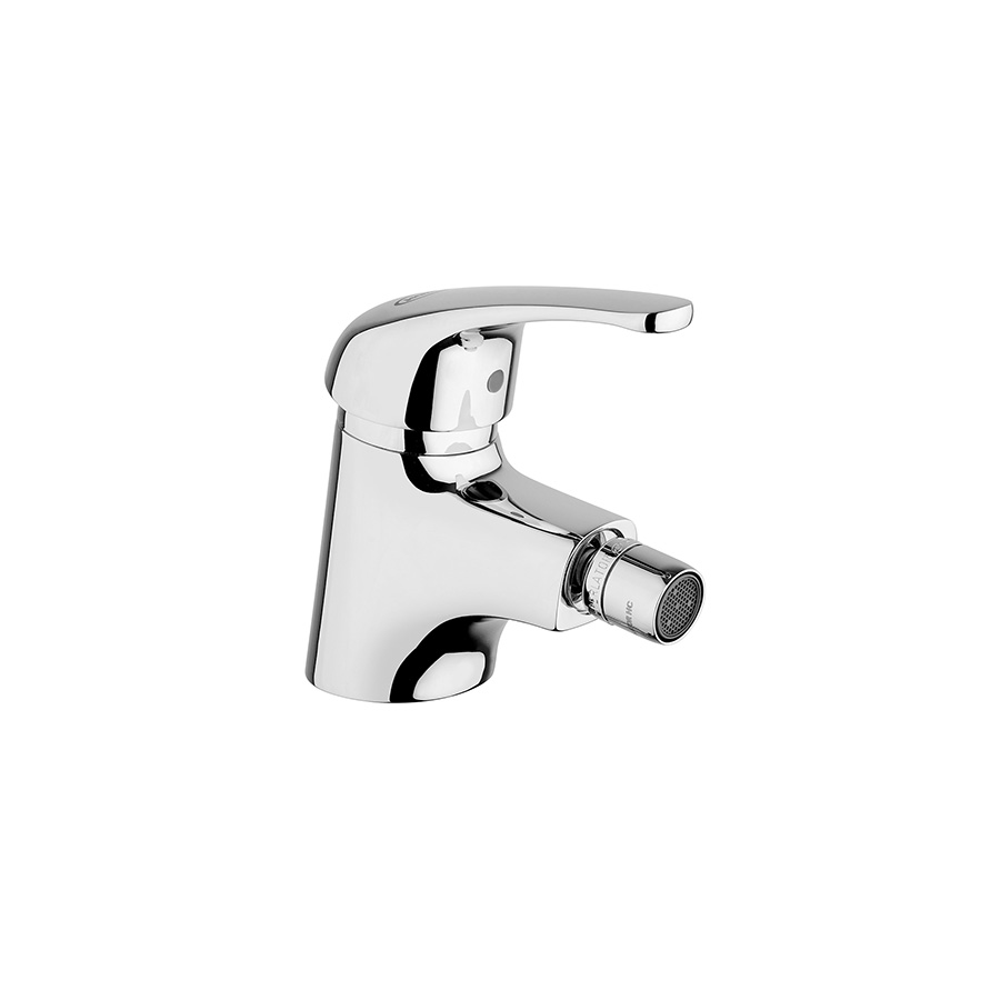 Single-lever bidet mixer with 1”1/4 pop-up waste
