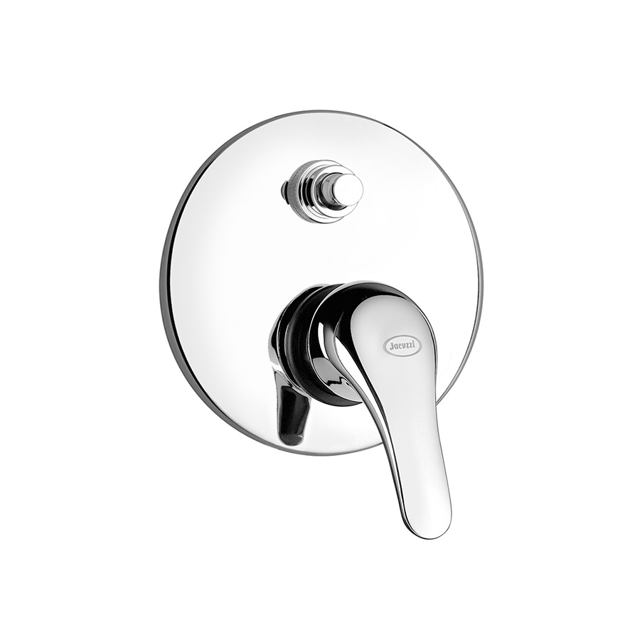 Built-in single-lever bath-shower mixer with 2-way rotary diverter valve
