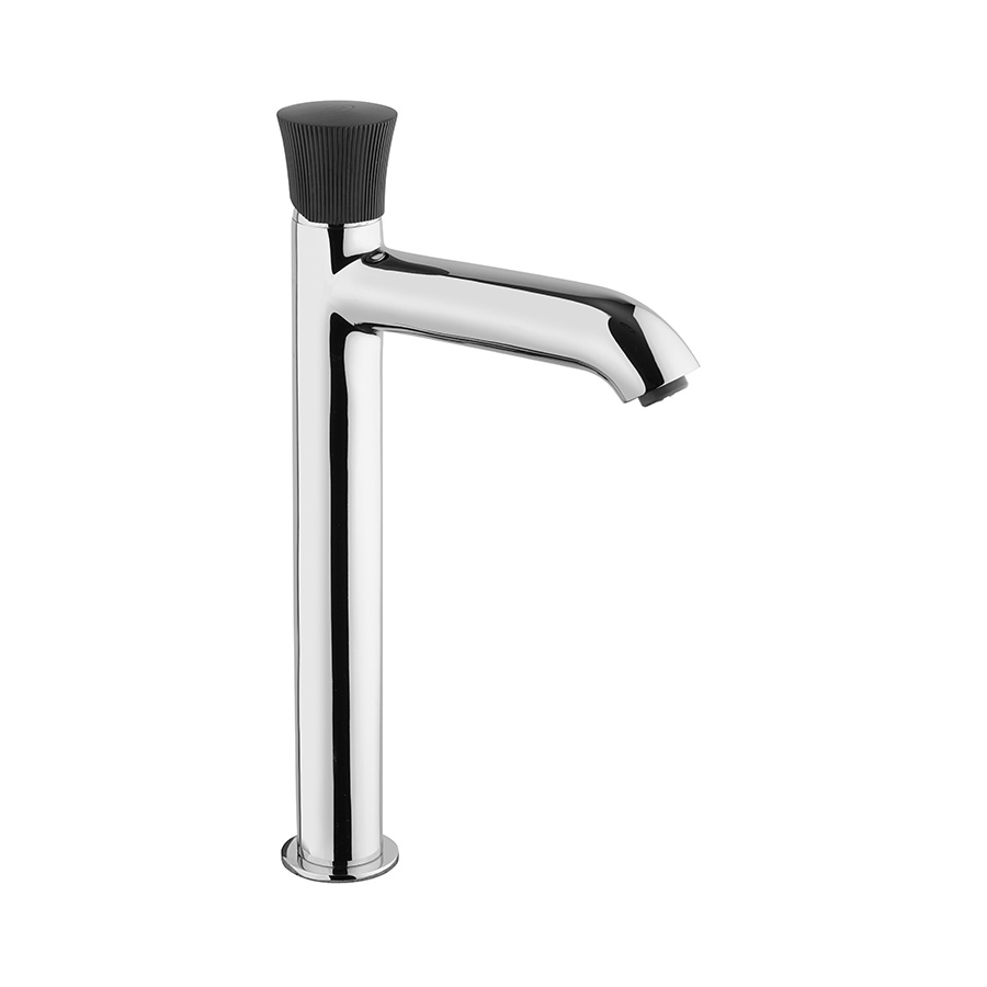 Single-lever basin mixer high model without pop-up waste
