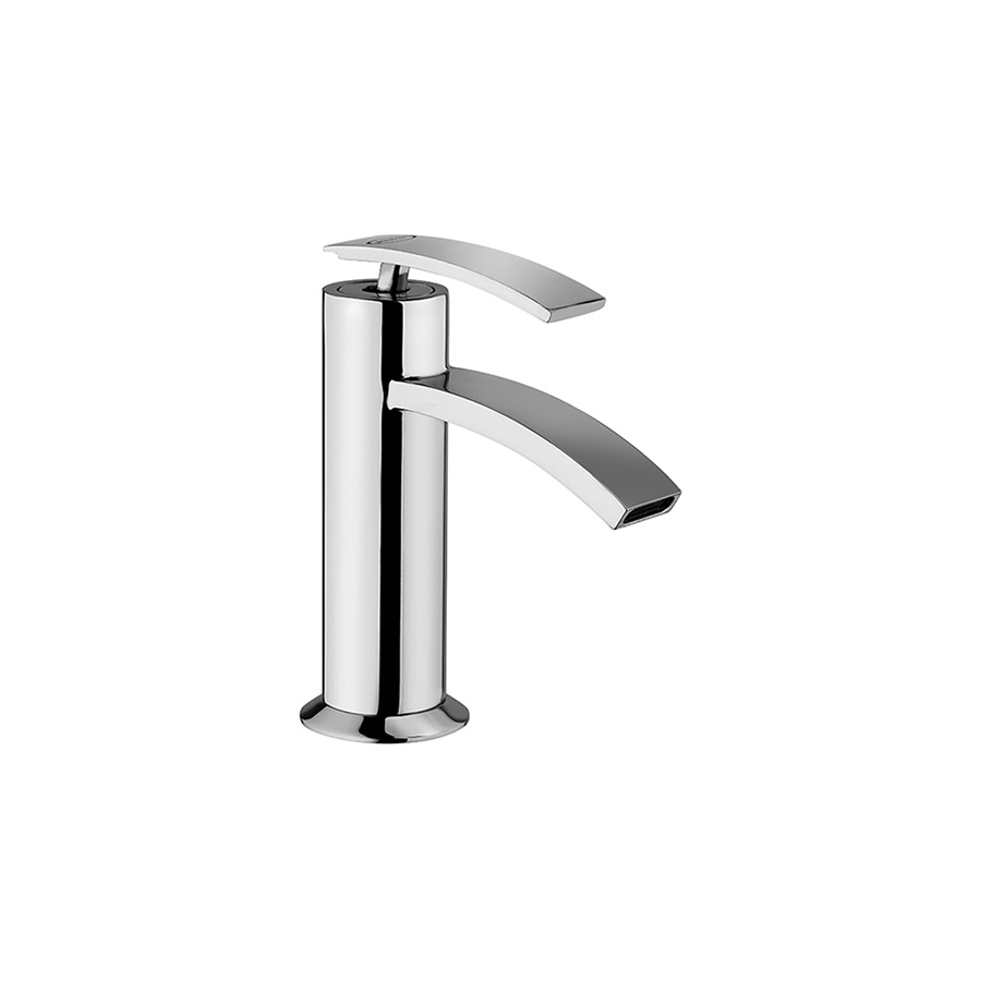 Single-lever basin mixer without pop-up waste
