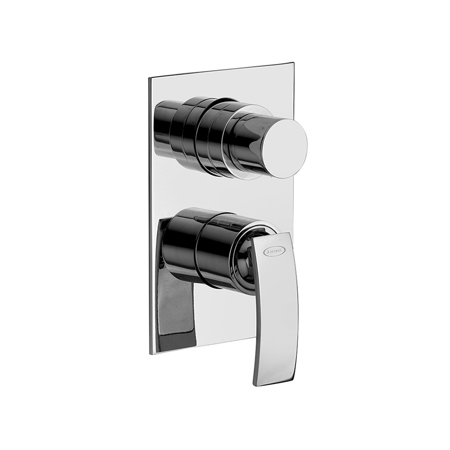 Built-in single-lever bath-shower mixer with 3-way rotary diverter valve
