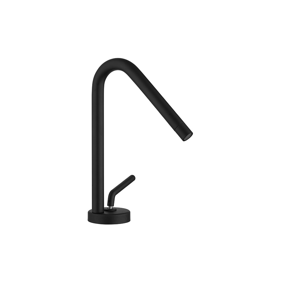 Single-lever basin mixer without pop-up waste
