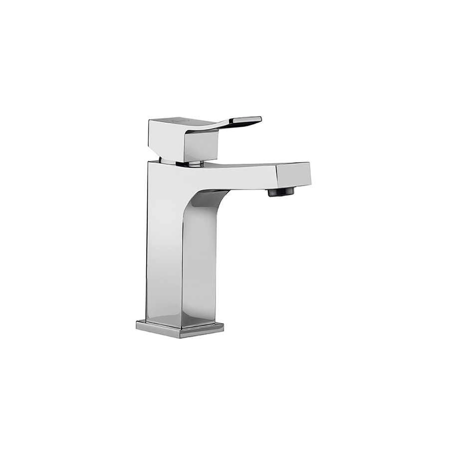 Single-lever basin mixer without pop-up waste
