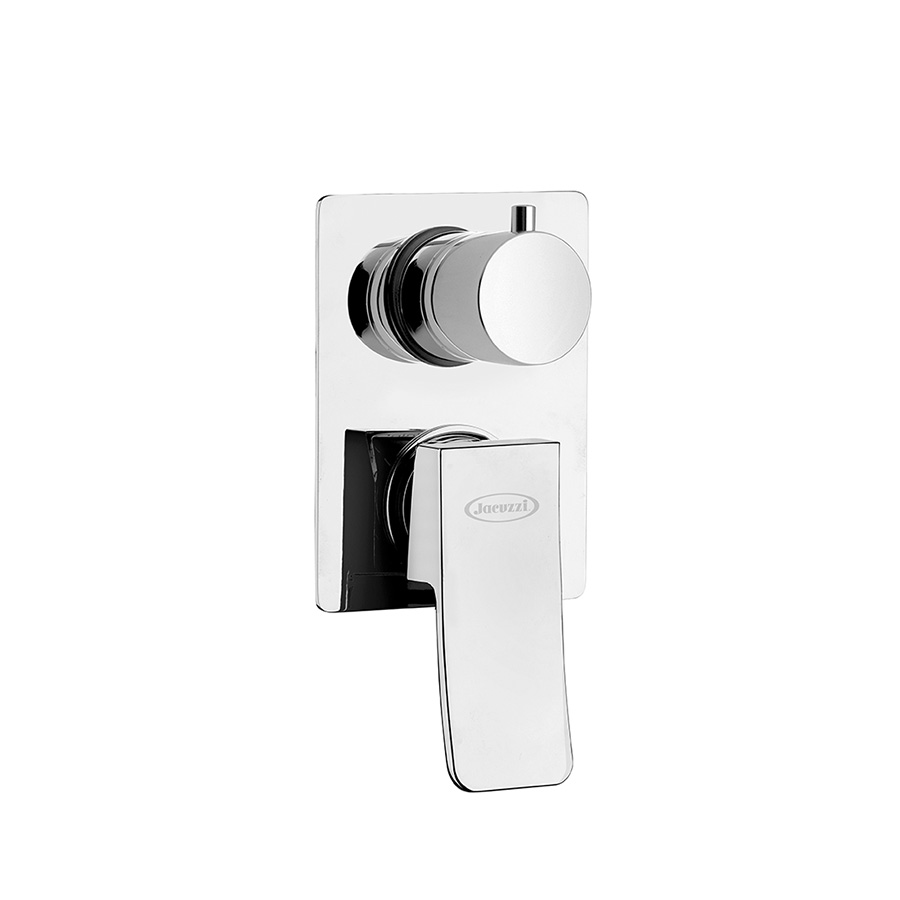 Built-in single-lever bath-shower mixer with 2-way rotary diverter valve
